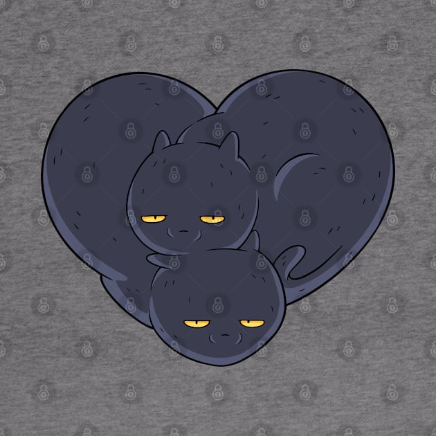 Black cats by comicada